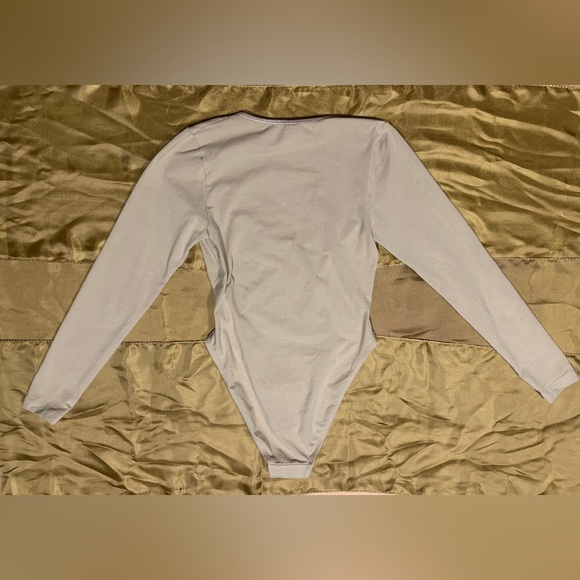 Los Angeles Apparel long sleeve bodysuit piece size M - Picture 3 of 3